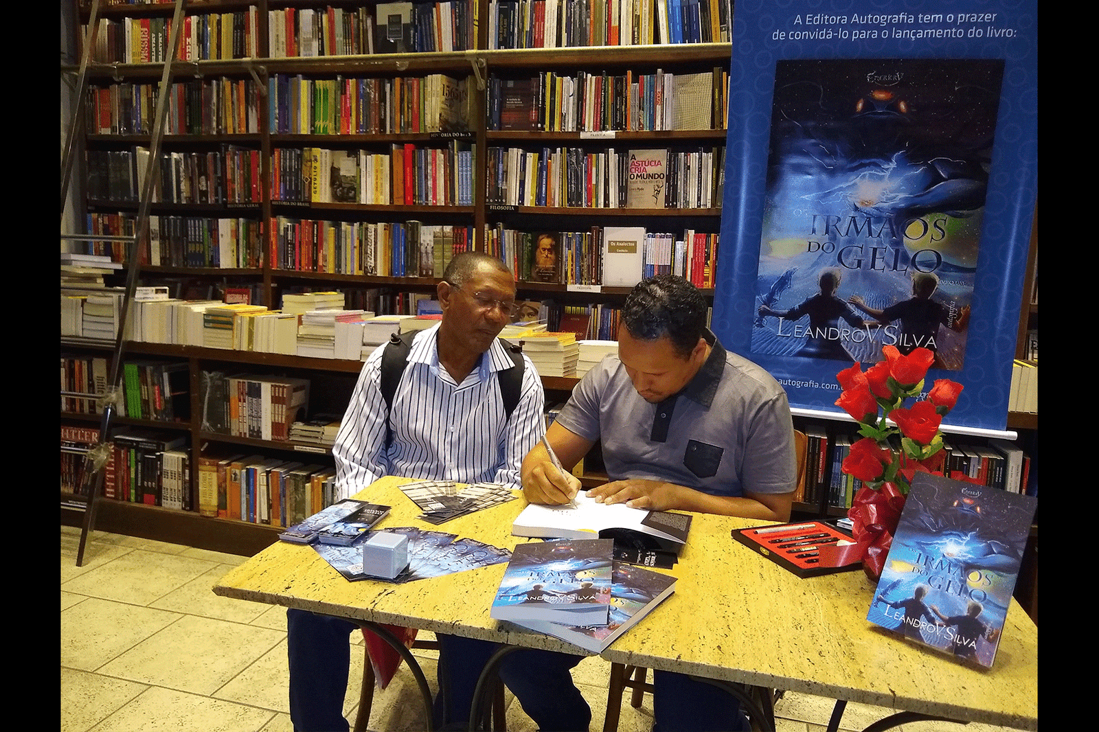 LeandroVSilva Os Irmãos  do Gelo Livraria da Travessa